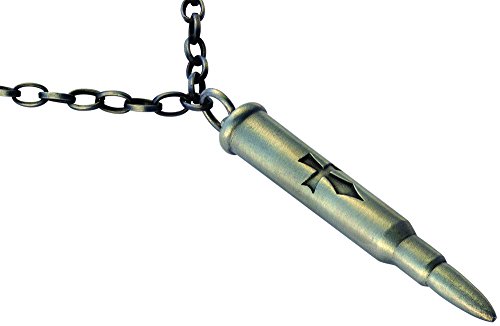 Bico Raw Scrappers Law Pendant & Steel Chain Necklace (RF1P19A) - if the Enemy is in Range Then so are You