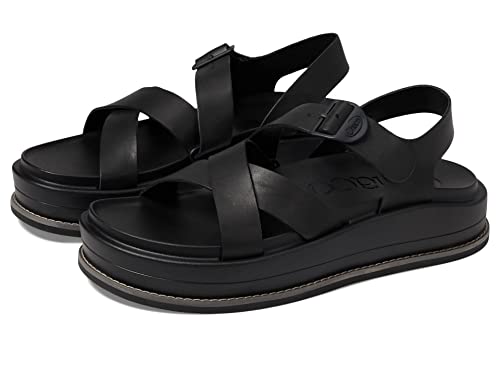 Chaco Women's Townes Midform Sandal, Black, 8