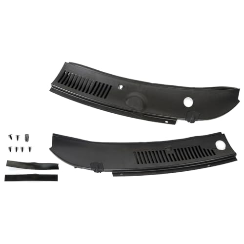 QSKCBXVL Windshield Wiper Improved Cowl Panel Vent Grille Hood Fits (Black)