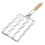 Maishalter aus Edelstahl – gelbe Maiskolbenspieße, hitzebeständige Grillzinken, kleine Tischgrillgabeln | Tragbare Maisspieße für Grill, Party im Freien, Küche, Grillen im Hinterhof, Tailgating, Bootf