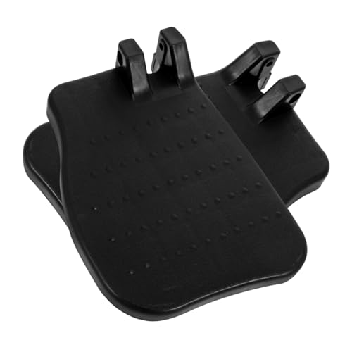 GOOHOCHY 1 Pair Wheelchair Footrest Wheel Chairs Lifting Wheelchair Footplates Stable Wheelchair Footplates Wheelchair Leg Rest for Elderly Wheelchair Footplates for Patient Pp Black