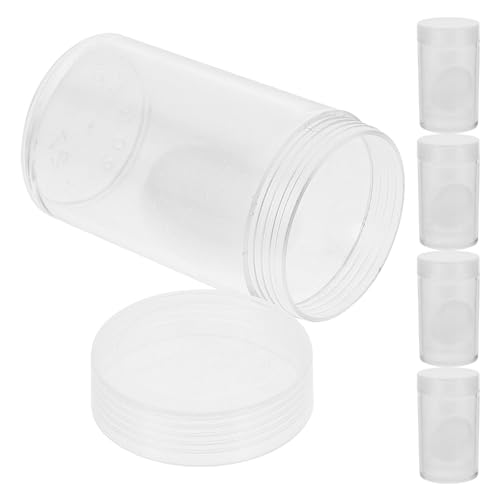 FOMIYES 10 cajas para monedas de plástico transparente