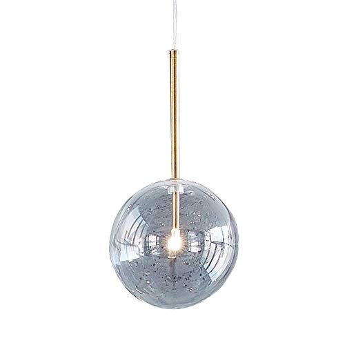 Plafonnier G4 de luxe en verre soufflé et chaîne ajustable