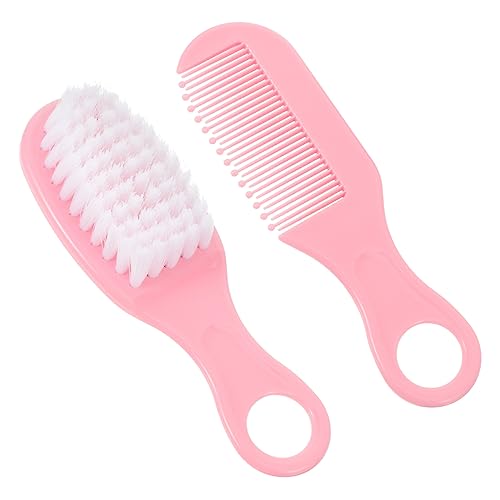 HEMOTON Set of Brush and Comb for Infants Grooming Kit Static-Free Promotes Circulation