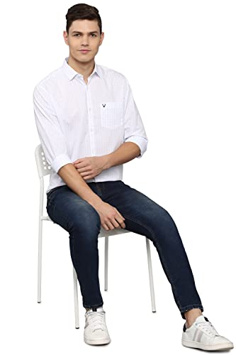 Image of Allen Solly Checks Cotton Regular Fit Men's Casual Shirt
