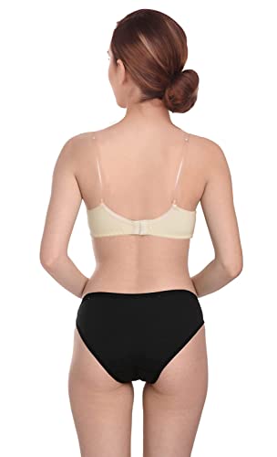 Image of Wirefree Non-Padded Teenager Backless Bra Panty Set for Women /Girls.