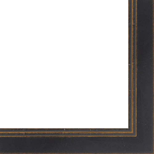 CountryArtHouse Picture Frame Moulding (Wood) 100ft bundle - Contemporary Black Finish - 1.75