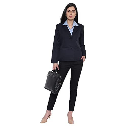 Image of Women's Single-Breasted Blazer /Formal Blazer /Casual Blazer /Full Sleeve Blazer /Regular Fir Blazer /Clean Look /Regular Length /Cotton Lycra Blazer.