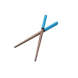 逆鱗マイバチ 40ｃｍロングバチ 超硬材 マイバチ テーパー スーパーロングサイズ（如意棒シリーズ） 40センチ 超硬材 ブラックウォールナット（黒クルミ） 光沢とスーパー超反発力が自慢！20ミリ-400ｍｍ 心地よい打音 (青)