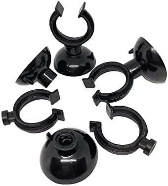 CENPEK 25pcs Aquarium Suction Cups Holder Suckers Clips Fish Tank Tube Heater Holder Fish Tank Air Line Pump Tube Holder for Air Line Pipe Tube Wire Black(23 * 30mm) - Image 4