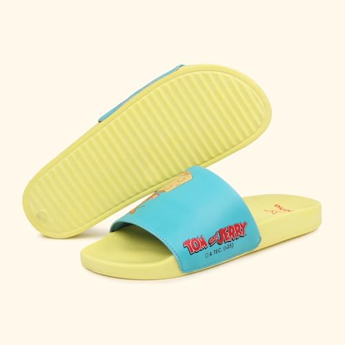 Image of YOHO Sliders for Women | Comfortable and Lightweight Slides | WB Cartoon & Comic Characters: Tom & Jerry, Big Bang Theory, Friends, Games of thrones and Wonder Woman Footwear for Girls