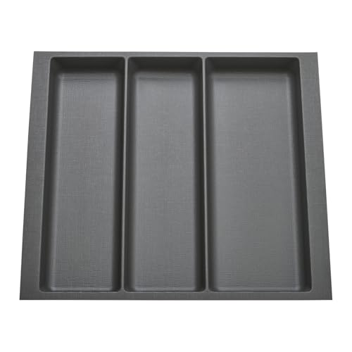 Orga-Box 9 Multifunktionseinsatz Tiefe: 473 x Breite: 529 mm anthrazit mit Canvas Struktur für 60er Schubladen z. B. in Nobilia Küchen ab 01.2025