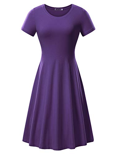 huhot casual dresses HUHOT Black Dresses for Women 2026 Dinner Prom Spring Square Neck Short Elegant Sleeveless A Line Midi Dresses with Pocket Cruise Outfits at Amazon Women's Clothing store