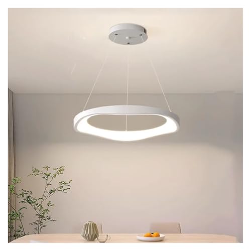 Lustre circulaire LED dimmable avec télécommande pour salle à manger moderne - 2