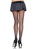 LEG AVENUE Damen Cuban Heel + Strumpfhose, Schwarz, XL EU