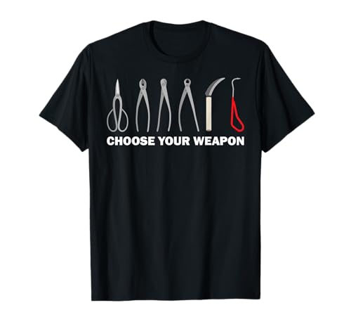 Funny Bonsai Gardening Tools Design For Men Women Pruning T-Shirt