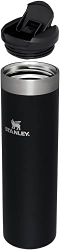 Image of Stanley AeroLight Transit Bottle 20 oz | Locking Drink Through Lid | Leak Resistant Water Bottle or Coffee Travel Mug | Lightweight Insulated Stainless Steel | BPA-Free | Black Glimmer