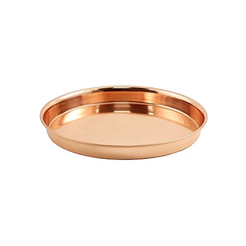 Achla Designs Pair of Round Trays, 8", Copper