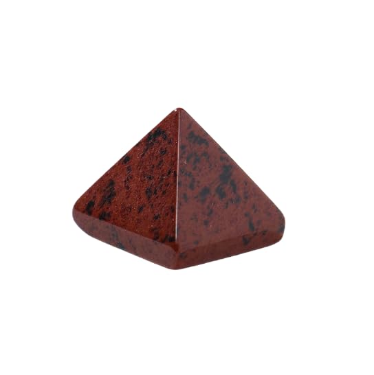 Namzi 2 Pieces of Natural Crystal Stone Pyramid feng Shui Tower Seven Star Array Ornament Desktop 2cm red Crystal Stone Decoration Ornament