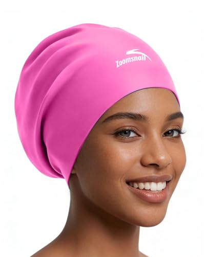 Bonnet de bain XL silicone protège les dreadlocks et cheveux longs de l'eau