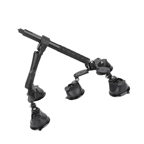 Triple ventouse anti-vibration caméra action avec perche 1,1m vue aérienne