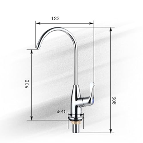 Filtre à eau robinet de cuisine argent rotatif design pour évier - 3