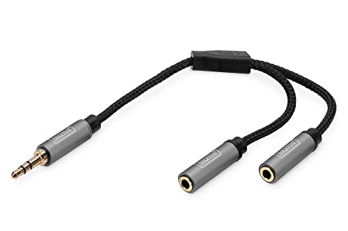 Cavo di distribuzione a Y da spina jack da 3,5 mm a 2x spina jack da 3,5 mm