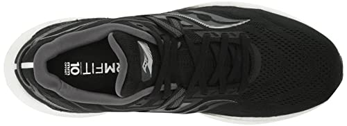 Saucony Men's Triumph 20 Running Shoe, Black/White, 10.5 #TOP4