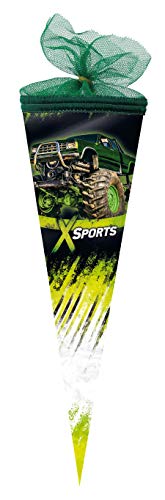 Preisvergleich Produktbild Nestler Schultüte, Grün / Schwarz, One Size