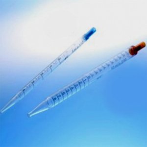 606190 CELLSTAR Polystyrene Serological Pipette, 5 mL Volume, Sterile, Shorty Version, 1/10 Graduations, Blue Color Code, Plastic/Plastic Single Wrapped (Pack of 200)