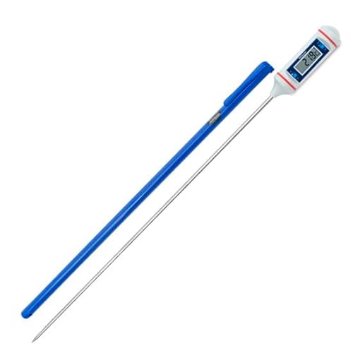 Traceable Digital Pocket Thermometer with Calibration, 302 F; 8" Long-Stem