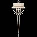 Fine Art Lamps 707050, Beveled Arcs Torchiere Wall Sconce Lighting, 2 Light, 120 Watts, Silver