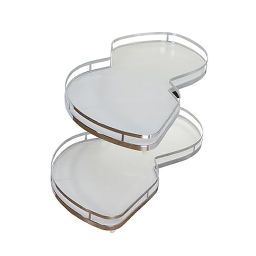SZITW Esquina ciega para gabinete de Cocina, Fregadero en Cascada, con Bandeja abatible de 2 Niveles, para gabinete mínimo, para despensa, Organizador extraíble para gabinete de 900 mm (Apertura d