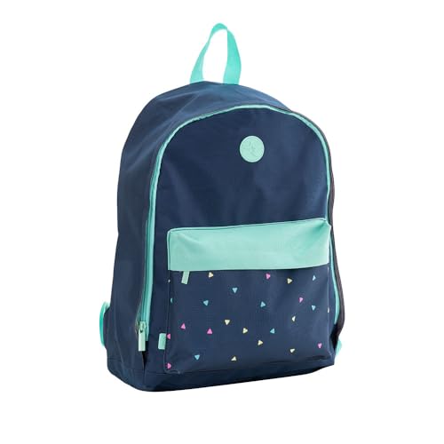 BRW Mochila de Costas Enjoy Azul Marinho e Turquesa