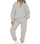 Chatinction Set Donna 2 Pezzi In Maglia - Maglione A Maniche Corte E Pantaloni A Gamba Larga, Vita Elastica, Taglie S-XXL - 5