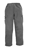 North 15 Men's Heavy Fleece Sweat Pants with Cargo Pockets-1121-Char-Lg Charcoal