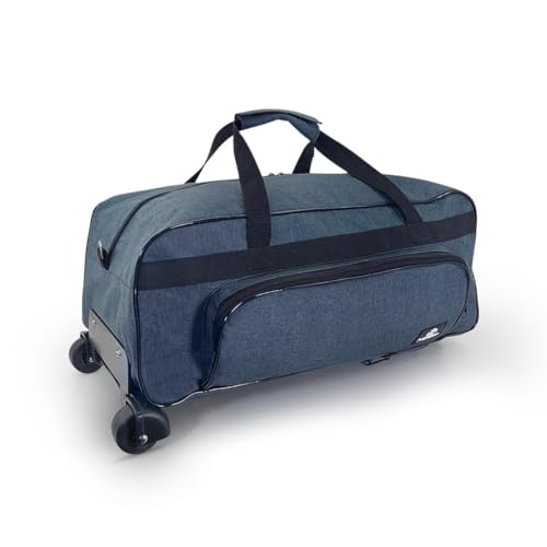 Bolsa mala bagagem mão bordo média viagem com rodinha (Cinza escuro mesclado)