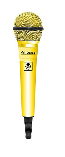 iDance CLM10 Mikrofon gelb Karaoke Wired Microphone - Microphones (Karaoke Microphone, 73 dB, 60-12000 Hz, Unidirectional, 600 Ω, Wired) Cover