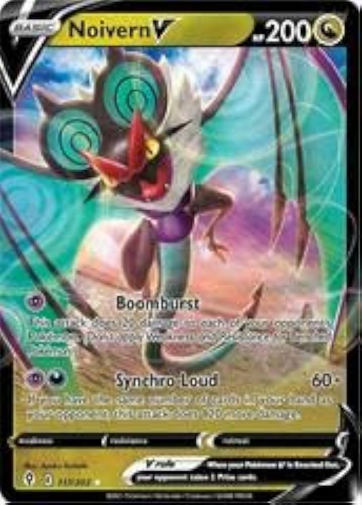 Amazon.com: Pokemon – Noivern V 117/203 – Evolving Skies