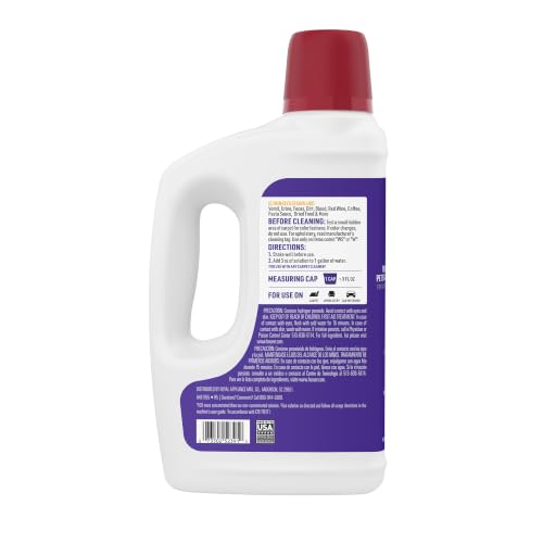 Image of Hoover Oxy Pet Carpet Cleaner Solution, 50 oz., Ocean Breeze Scent