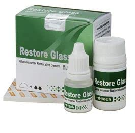 D-Tech Restore Glass | Set Of 4 Box | 15g Powder & 13g Liquid | Glass Ionomer Restorative Cement (B0BS9QFV84) Amazon Price History, Amazon Price Tracker