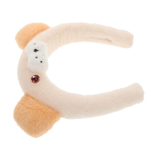 Beaupretty Plush Dog Ear Headband for Women Cute Animal Ear Design Comfortable Hair Accessory for Parties and Festivals Unique Fluffy Dog Ears Headwear Easy to Wear and Secure