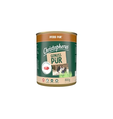 Christopherus PUR, Pferd, Vollnahrung für Hunde, Nassfutter, 6 x 800 g