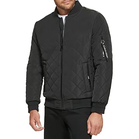 Calvin Klein Men's Quilted Zipper Detail Jacket Cover