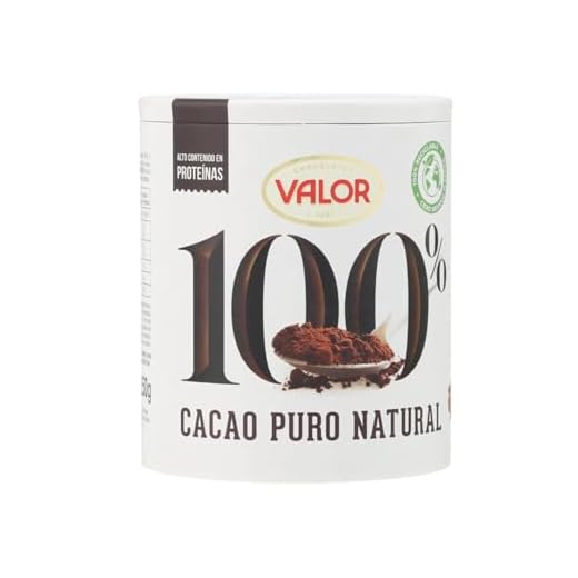 Valor - Cacao puro soluble 100% natural. Gran calidad e intenso Sabor y Aroma. Apto para celiacos - 250 Gramos