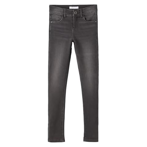 NAME IT Girl's Dark Grey Denim Trousers Cover