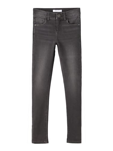 Jeans para niñas NAME IT de corte regular en tejido vaquero azul sutil