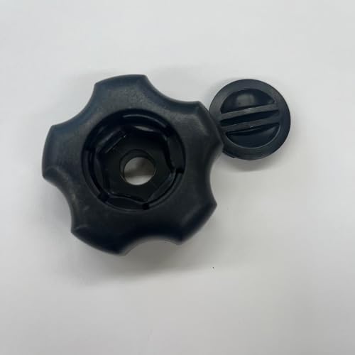 六角ボルトをノブボルトに!Newフィットノブ W3/8黒本体+黒キャップ (50個パック)