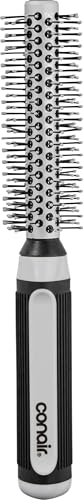 Conair Round Brush, Grip & Style, Metal, Nylon Bristle, Grey - image 1
