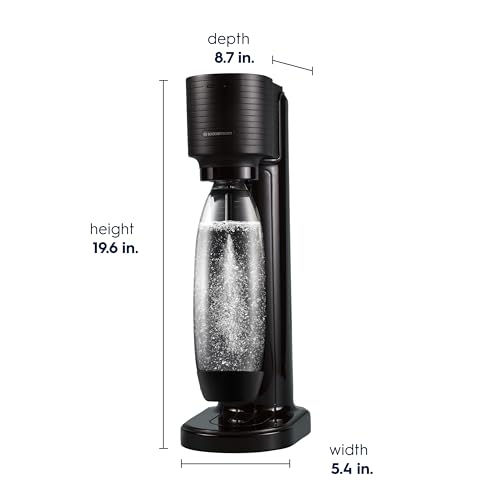 Image of SodaStream Gaia Sparkling Water Maker Bundle, Black